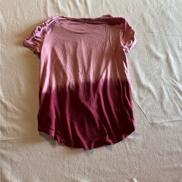 Old Navy Girls Size Large Pink and Burgundy Twist Front Top - Picture 6 of 6
